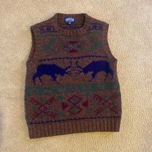 Lands End wool sweater vest